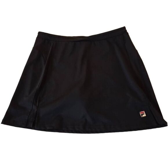 Fila Women's Athletic Elastic Waist Pleated Skort Medium Black Medium - Picture 1 of 9